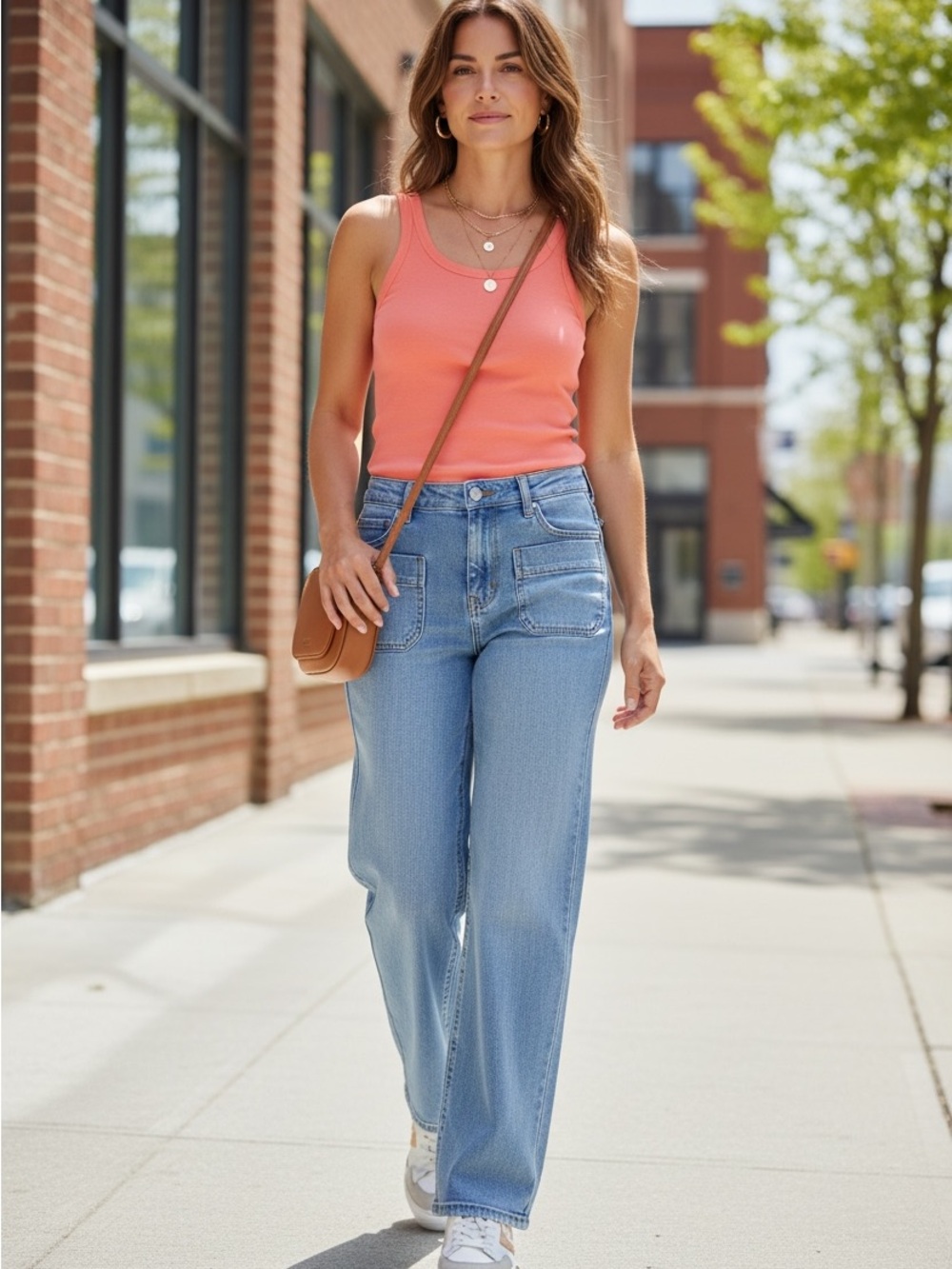 Halara Flex Women's Light Wash Jeans with Patch Pockets